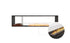 Ecosmart Fire Flex 86DB.BX1 Double Sided Fireplace Insert - Black Finish / Black Burner - ESF.FX.86DB.BX1.B